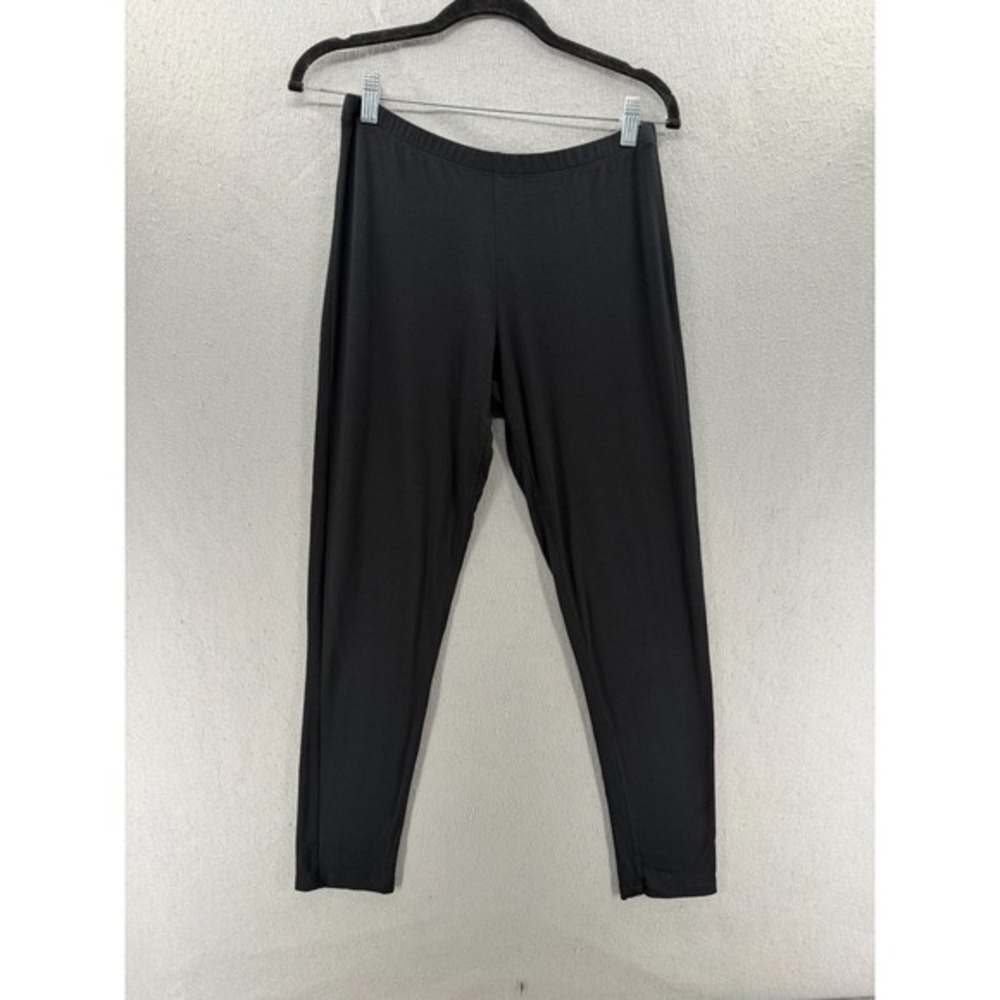 Comfy‎ USA Organic Slinky Leggings Womens Size M Black Modal Blend Jersey M211R
